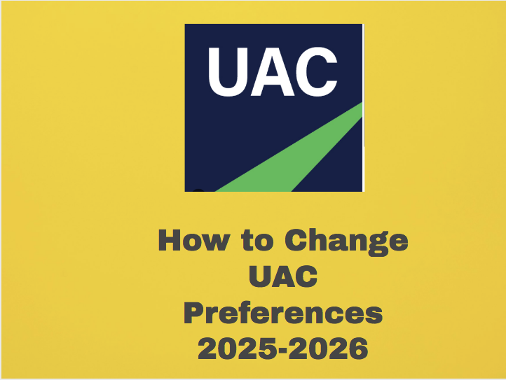 How To Change Uac Preferences 2025 2026 University College How To Change Uac Preferences 2025 2026 University College