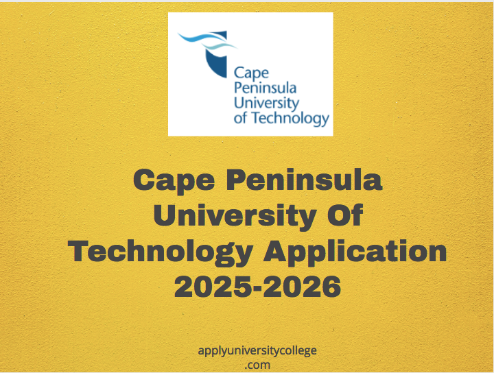 Cape Peninsula University Of Technology Application 20252026