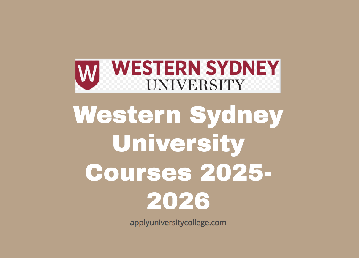 Western Sydney University Courses 20252026 University College