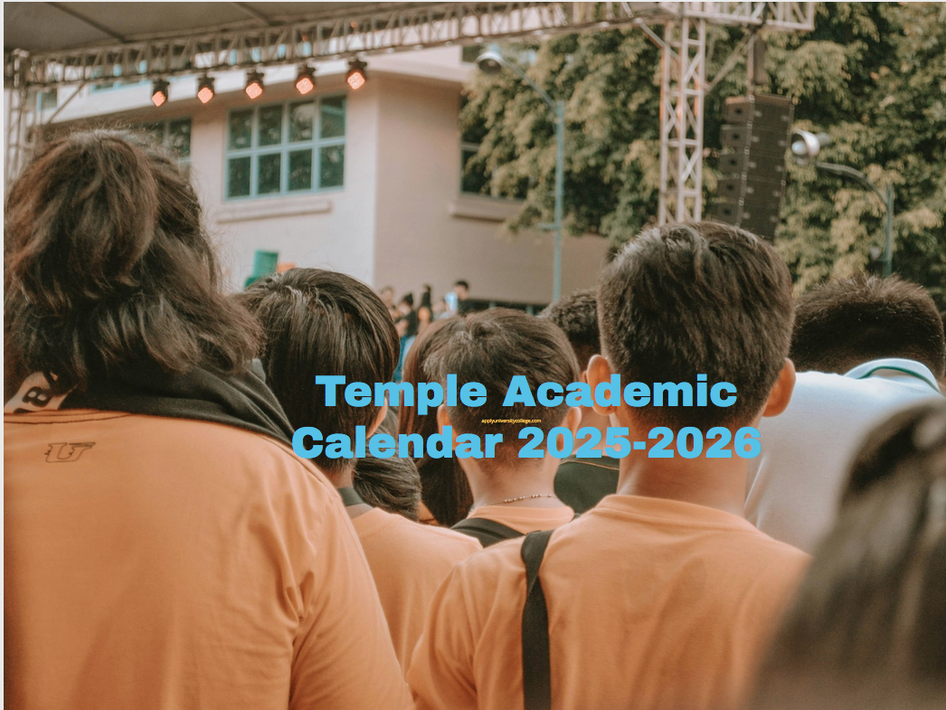 Temple Academic Calendar 2025-2026 - University College