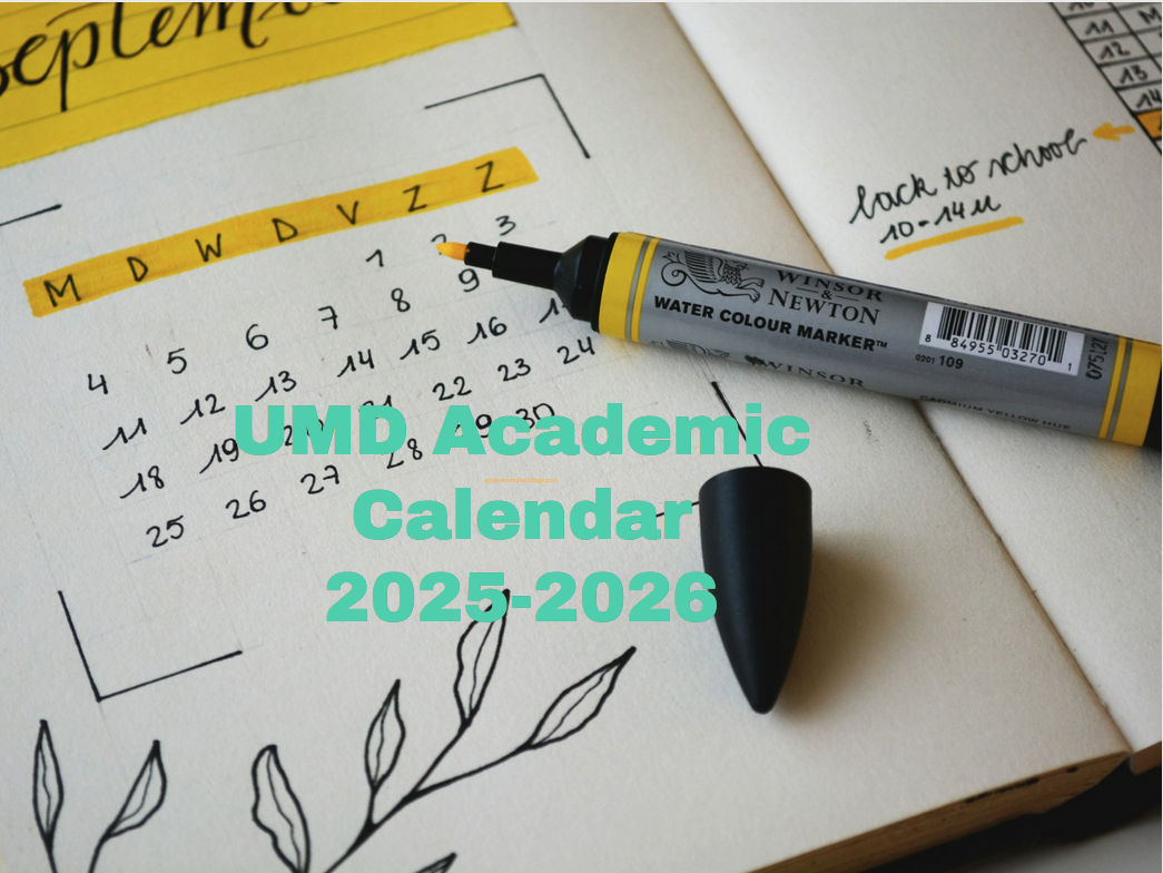 UMD Academic Calendar 2025 2026 University College